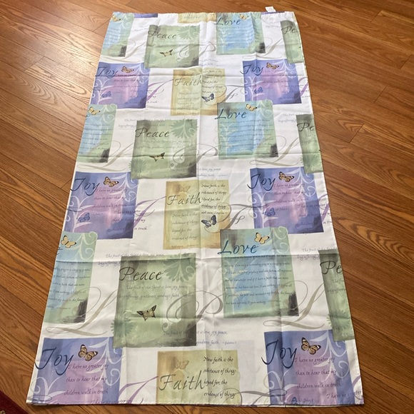 🌹Saturday Knight Inspired Faith, Joy, Love, Piece, message shower curtain - Picture 3 of 16